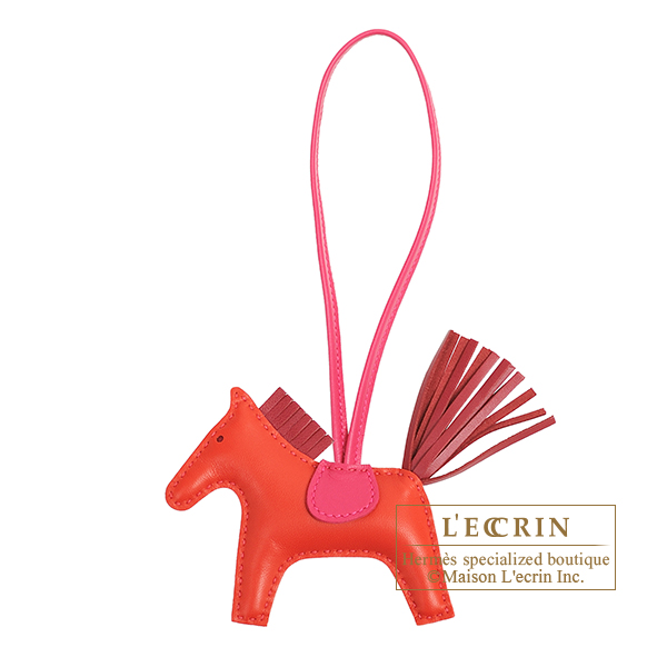 Hermes　Rodeo charm PM　Rouge indien/　Ruby　Agneau