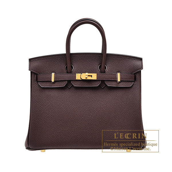 Hermes　Birkin bag 25　Rouge sellier　Togo leather　Gold hardware