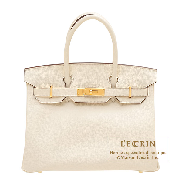 Hermes　Birkin bag 30　Nata　Epsom leather　Gold hardware