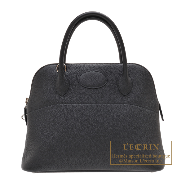 Hermes　Bolide bag 31　Black　Clemence leather　Silver hardware