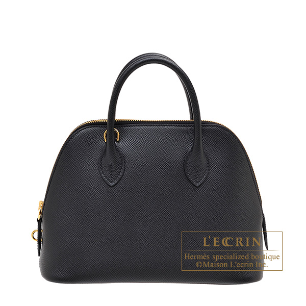Hermes　Bolide bag 1923 25　Black　Epsom leather　Gold hardware
