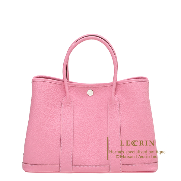 Hermes　Garden Party bag TPM　Pink　Country leather　Silver hardware